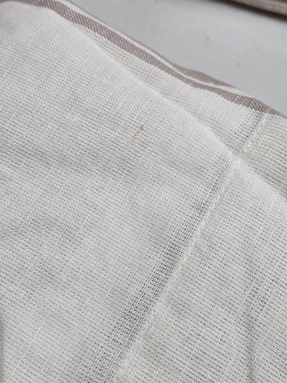 NWT QUINCE Set 2 48x96 Coastal Stripe Linen Cotton True Blackout Curtains 9294